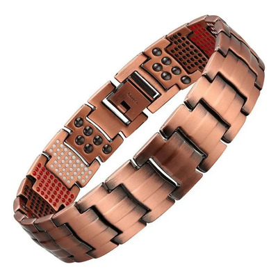 Pulsera Magnética De Cobre Negro Iones De Germanio De Neodim