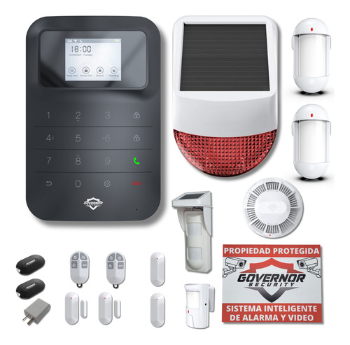 Alarma Inalámbrica Wifi Cel Governor Gv-safe400 Kit4n Casa