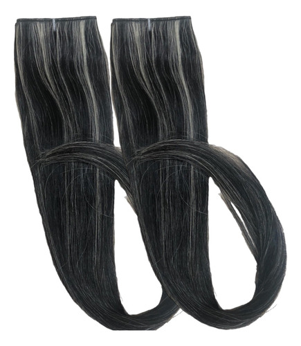 Megahair Fita Invisivel Castanho Mechado 70cm - 2 Telas 60gr