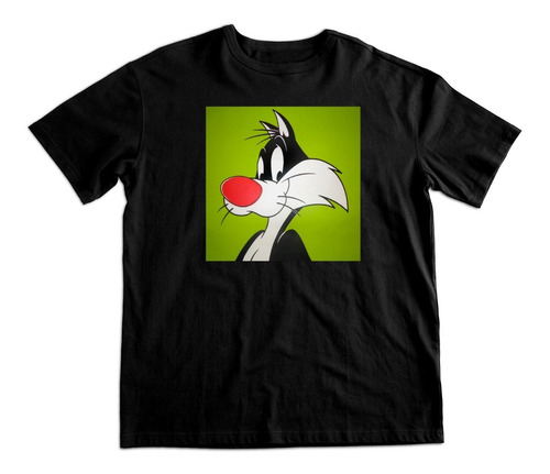 Polera Estampada De Algodón Gato Silvestre Looney Tunes 