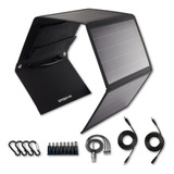 Panel Solar Plegable  Paneles Solares Portatiles De 30 W Co