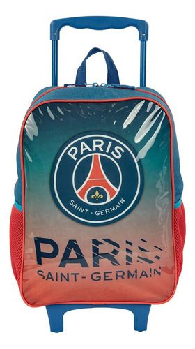 Mochila Escolar Paris Saint Germain Psg Futebol G Rodinha