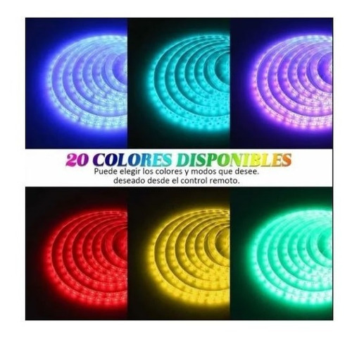 Tira De Led 5050 Rgb Para Pc Gamer Varios Colores 