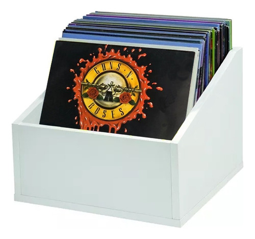 Nicho Organizador Para Discos Lp Vinil Slim - Branco