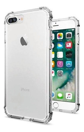Carcasa Para iPhone 7/8 Plus Transparente Antigolpe