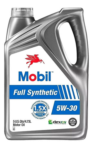 Aceite Mobil 5w30 100% Sintetico Garrafa 4.73lt