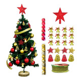 Árbol De Navidad Kit 37 Piezas Armado Completo 90 Cm