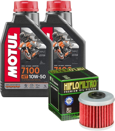 Kit Service Honda Crf 250 450 Filtro Hiflo + Motul 7100