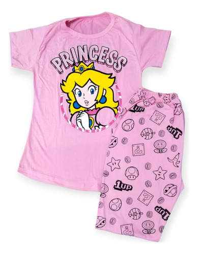 Hermosa Pijama De Dama Princesa Peach