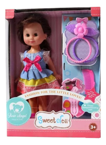 Muñeca Sweet Doll Mu03 Accesorios Maquillaje Explorer Fan