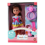 Muñeca Sweet Doll Mu03 Accesorios Maquillaje Explorer Fan