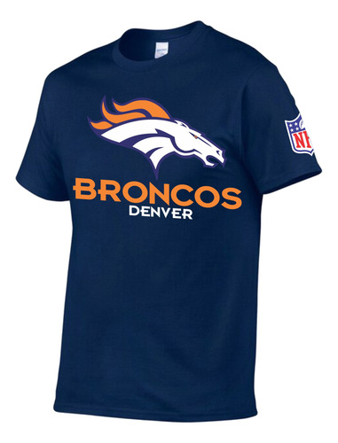 Playera Broncos De Denver, Peso Completo 100% Algodón 