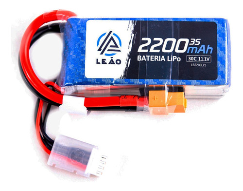 Bateria Lipo 2200mah 11.1v 3s 30c/60c Xt60 Aeromodelos C/nfe