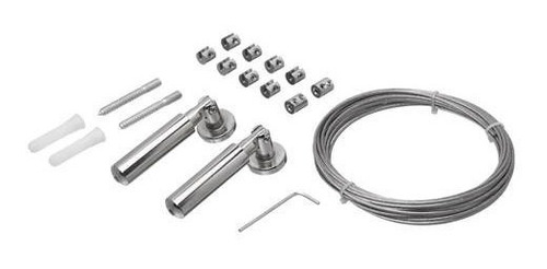 Kit Tensor Barral Para Cortina Cable De Acero Inoxidable