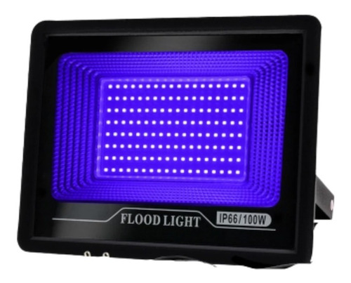 Refletor Luz Negra Uv Lâmpada Ultravioleta 100w Plantas