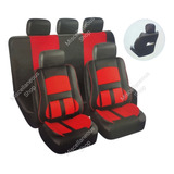 Funda Cubre Asiento Ecocuero Premium 11pcs Colores Auto