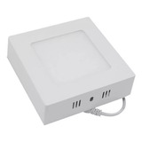 Panel Plafon Foco Led Sobrepuesto Cuadrado 6w Pack 6 Unidad