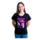 Camiseta Feminina Babylook Banda Black Pink K-pop