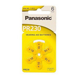 Pilas De Audiología Panasonic Pr230 Tamaño 10 1.4v X6u