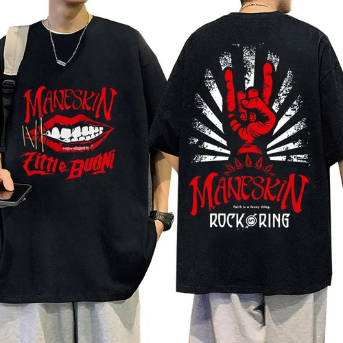 Maneskin - Remera Oversize Unisex -  Rock Am Ring Goth 2024 