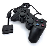 Controle Playstation 2 Com Fio Dualshock - Preto