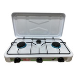 Set Cocina Camping A Gas Cocina Portatil 3 Plato Regulador