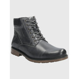 Botin Cuero Hombre Quero Gris Hush Puppies