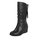 Botas Mulheres Botas De Tornozelo Salto Alto Plataforma Femi