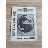 Manual Mortal Kombat 2 Mega Drive Tectoy Original