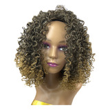 Peruca Modelo Georgia Fibra Premium Cacheada Afro Volumosa