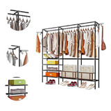 Closet Organizador 3 Espacios Zapatero Perchero Multifuncion