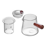 Tetera De Vidrio Con Infusor Con Tapa, Elegante 1000ml