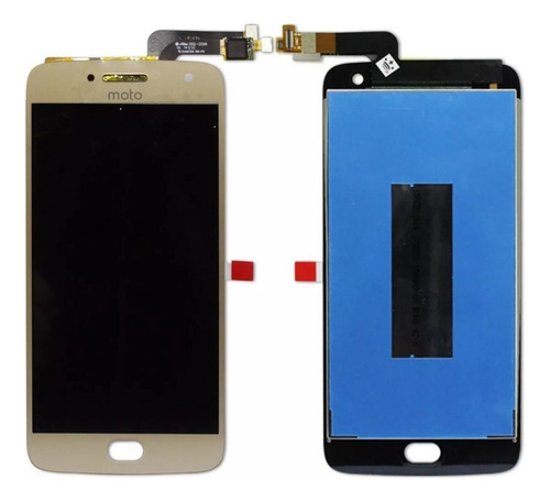 Tela Display Lcd Touch Screen Para Moto G5 Plus Dourado