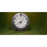 Reloj De Mesa Mid Century Dihel Germany Vintage Original