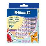 Marcador Pelikan Pastel Jumbo X 8 Uds