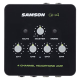 Amplificador De Auriculares Samson Qh4 De 4 Canales 