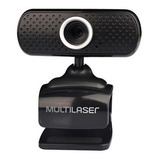 Webcam Plug E Play 480p Mic Usb Preto - Wc051 - Multilaser