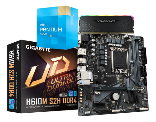 Combo Actualizacion Pentium Gold G7400 H610m S2h Ddr4 8gb P