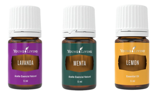 Kit Aceites Esenciales Lavanda, Limón Y Menta Young Living 