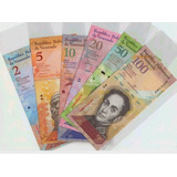 Set 6 Billetes De Venezuela Bolivares Fauna 