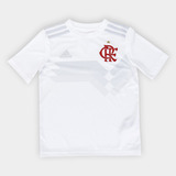 Camisa Infantil Flamengo adidas 70 Anos Branca Ev6199