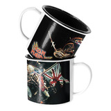 Taza Enlozada Lechera Iron Maiden Clasico