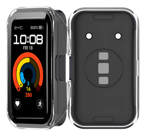 Case Cristal Templado Para Huawei Band 10/9/8 - 1 U.