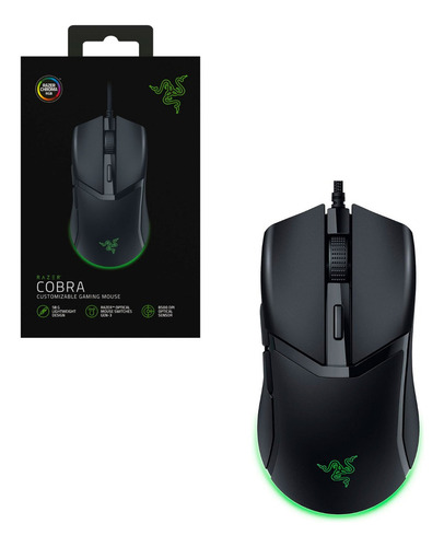 Mouse Gamer Razer Cobra Rgb Color Negro 8500 Dpi Color Negro