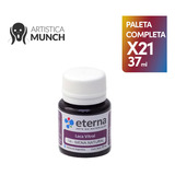 Laca Vitral Eterna 37ml Paleta Completa X 21 Unidades