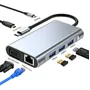 Hub Adaptador Usb C A 3 Usb Red Vga Hdmi Tipo C Mac iPad Cel | Envío gratis