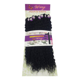 Cabelo Cacheado Bio Orgânico Anjo Weng Entrelace 75 Cm 300 G Cor Preto