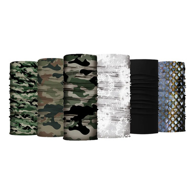 Kit 6 Bandanas Tácticas Multiuso Cubrebocas Moto Ciclismo