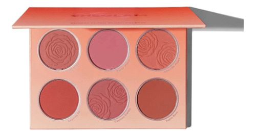 Sheglam Paleta De Rubor Floral Flush 6 Tonos Tono Del Maquillaje Naranja