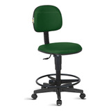 Cadeira Caixa Alta Escritório Secretaria Rodízio Rj Verde